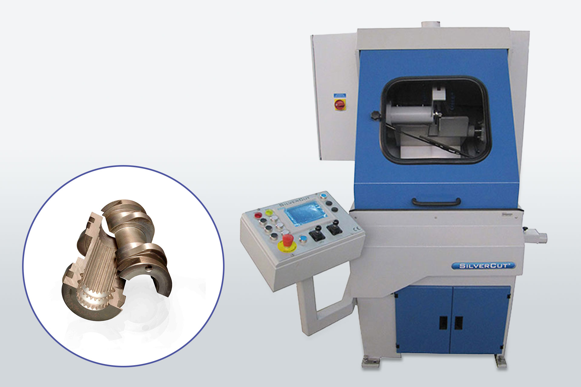 Teil- oder vollautomatisches Trennsystem im Nass-Trennschliff-Verfahren: Serie MN-400 A1–A3