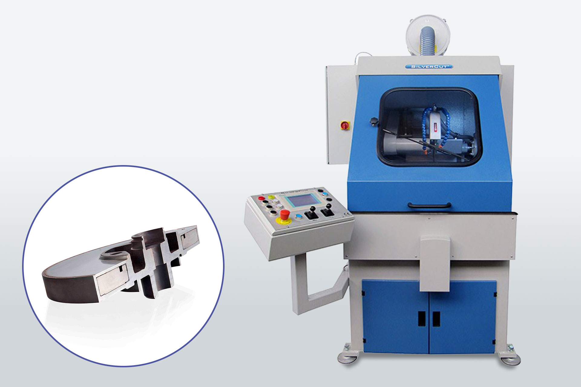 Teil- oder vollautomatisches Trennsystem im Nass- Trennschliff-Verfahren: Serie CN-432 A1–A3