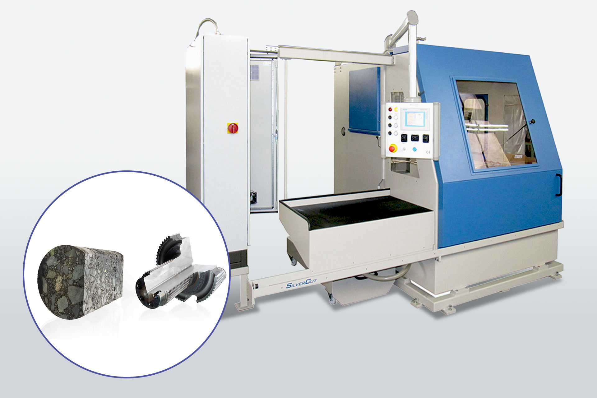 Ortsfeste Nasstrennmaschinen für sehr große Werkstücke CNS-800 A3