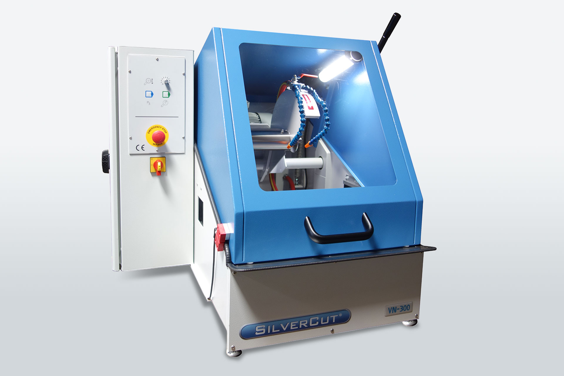 The hand lever wet cutting machine with pneumatic clamping unit  - series VN-300 MS