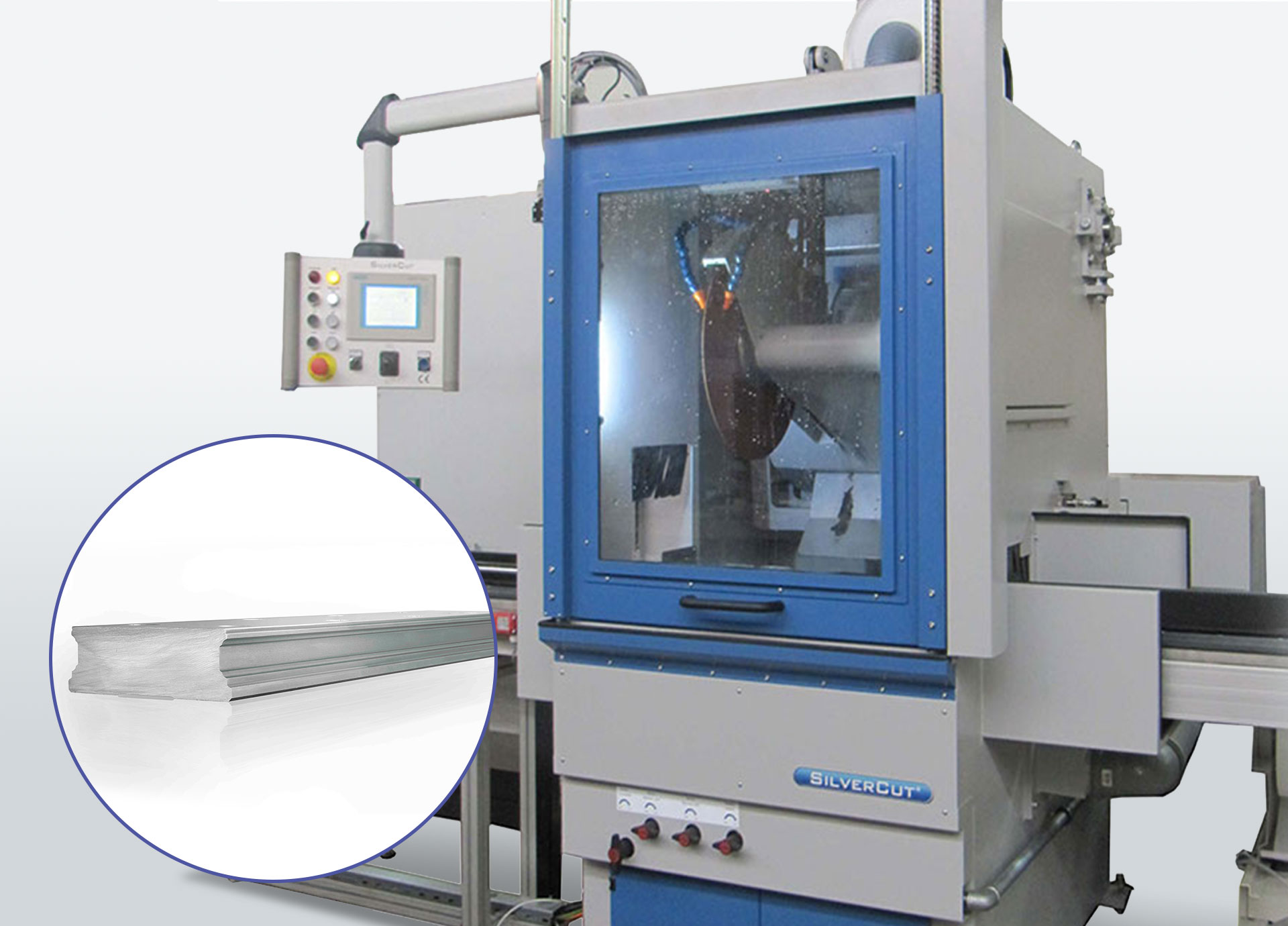 Wet cut-off machine with fixed table TNA-500